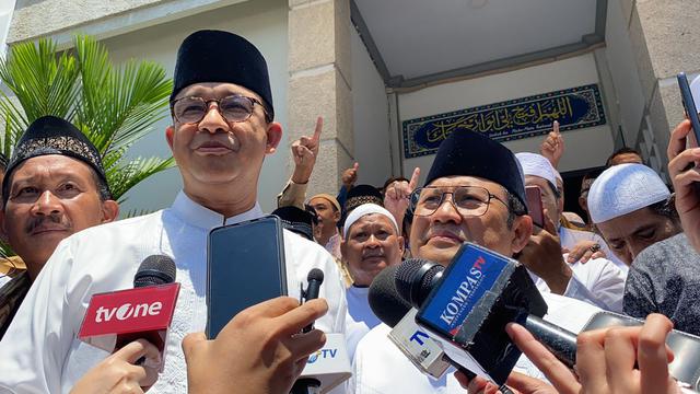 Pasangan capres dan cawapres nomor urut 1 Anies Baswedan-Muhaimin Iskandar alias Cak Imin.