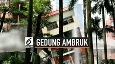 Sebuah gedung tiba-tiba ambruk di China dan menimpa gedung di sebelahnya. Penyebab ambruknya gedung hingga kini belum diketahui, namun tidak dilaporkan adanya korban jiwa.
