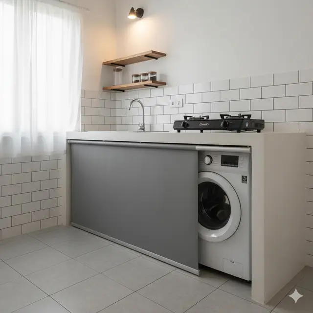 Model Dapur Rumah Kombinasi  Ruang Laundry