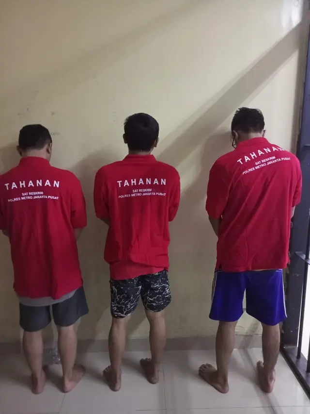 Penampakan tiga tahanan kabur dari Polsek Tanah yang kembali berhasil ditangkap.