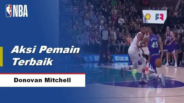 Berita Video Aksi-Aksi Terbaik Donovan Mitchell Saat Utah Jazz Kalahkan Trail Blazers 121-115