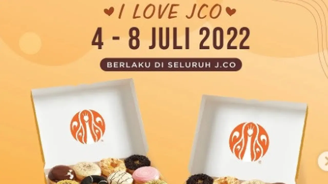 Franchise donut JCO menawarkan promo di awal bulan Juli 2022. (Photo dok. Instagram.com/jcoindonesia).