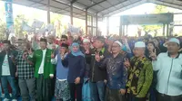 Calon Gubernur Jawa Timur nomor urut 2 Khofifah Indar Parawansa lakukan kampanye di Banyuwangi (Hermawan Arifianto/Liputan6.com)