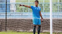 Teddy Heri Setiawan, kiper Persik Kediri mengadu nasib di Arema. (Bola.com/Iwan Setiawan)