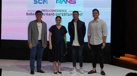 RANS Entertainment dan Emtek Group mengumumkan kemitraan. (Surya Hadiansyah)