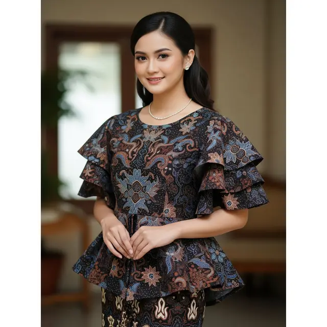 Tunik A-Line Batik Motif Parang