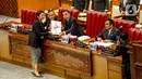 Adapun rapat paripurna kali ini mengagendakan sejumlah acara. Pertama, pembicaraan Tingkat II/Pengambilan Keputusan terhadap Rancangan Undang-Undang tentang Landas Kontinen. (Liputan6.com/Faizal Fanani)