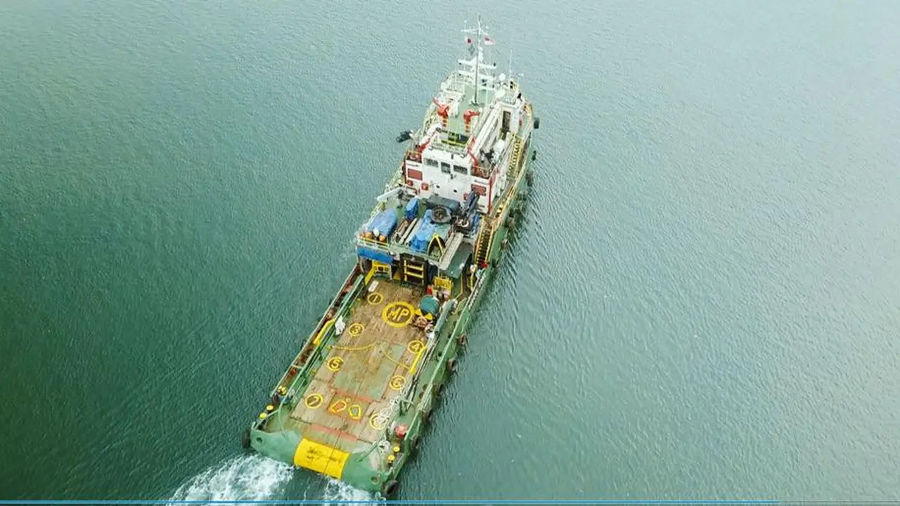 PT Pertamina Hulu Mahakam melayarkan bagian dek (Sail Away Topside) WPN4 dan WPS3 Proyek JSN (Jumelai, North Sisi, North Nubi) pada 4 November 2021 di Kabupaten Bintan.