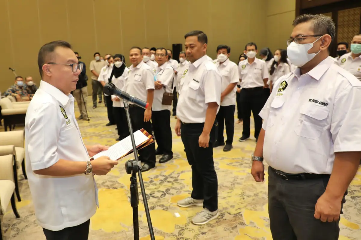 Ketua Umum Pengurus Pusat Keluarga Alumni Universitas Pancasila (PP KAUP) Sufmi Dasco Ahmad yang juga Wakil Ketua DPR RI.