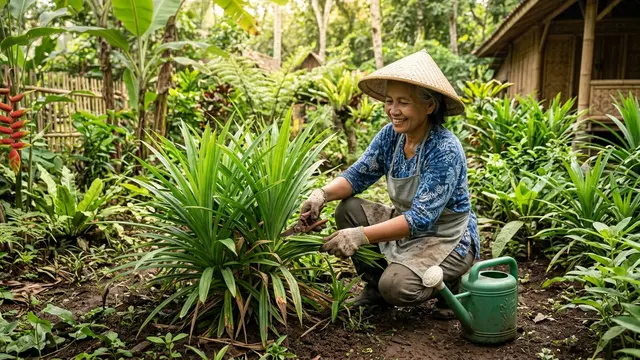 cara menanam daun pandan agar tumbuh banyak