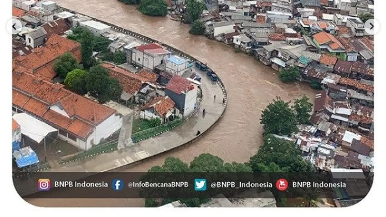 foto pantauan udara banjir Jakarta