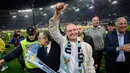Tammy Abraham menjadi pesepak bola Inggris kedua yang mencetak gol dalam laga Derby della Capitale di Serie A setelah Paul Gascoigne (Lazio) pada 29 November 1992. (AFP/Andreas Solaro)