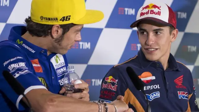 Marc Marquez dan Valentino Rossi