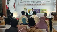 Pengajian menjadi pembuka agenda pembagian santunan untuk seribu kaum duafa di kabupaten Semarang oleh PT Sido Muncul. Foto: liputan6.com/edhie prayitno ige&nbsp;