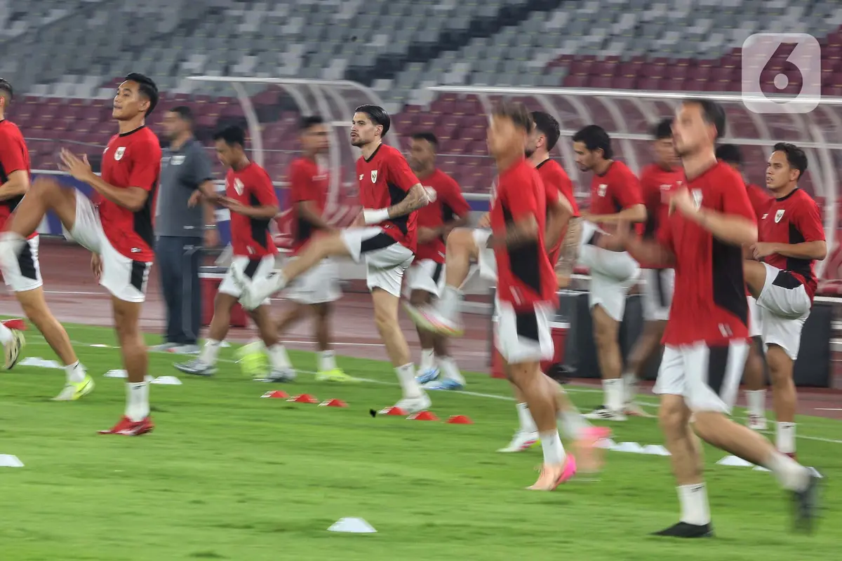Optimistis Raih Poin Penuh, Intip Latihan Akhir Timnas Indonesia Jelang Hadapi China di SUGBK