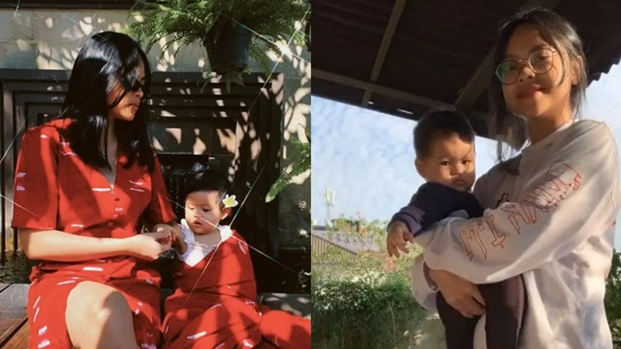 6 Potret Kedekatan Sakina Tama dan Salima Anak Gista Putri, Bikin Gemas
