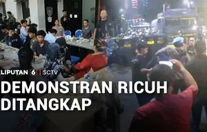 Demonstran Ricuh Ditangkap