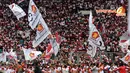 Minggu (23/03/14), ribuan simpatisan Partai Gerindra memadati Stadion GBK Jakarta (Liputan6.com/Helmi Fithriansyah) 