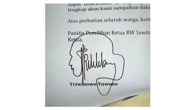 Tanda Tangan Orang Ini Bakal Bikin Pusing Saat Nitip Absen