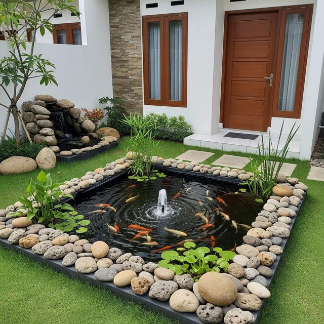 Model Rumah Sederhana Tapi Mewah dengan Taman Depan Kecil