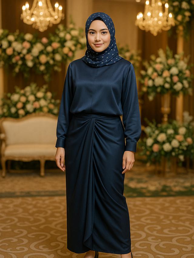 8 Model Baju Bridesmaid Hijab Tren 2025, Gaya Simpel tapi Bikin Semua ...