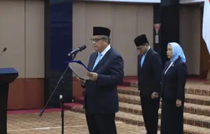 Gubernur BI Lantik 12 Pemimpin Satuan Kerja di Bank Indonesia