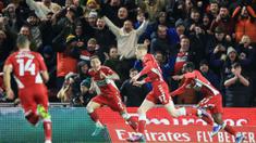 Tottenham Hotspur harus menelan pil pahit usai tersingkir dari Piala FA setelah dikalahkan klub divisi Championship, Middlesbrough. (AFP/Lindsey Parnaby)