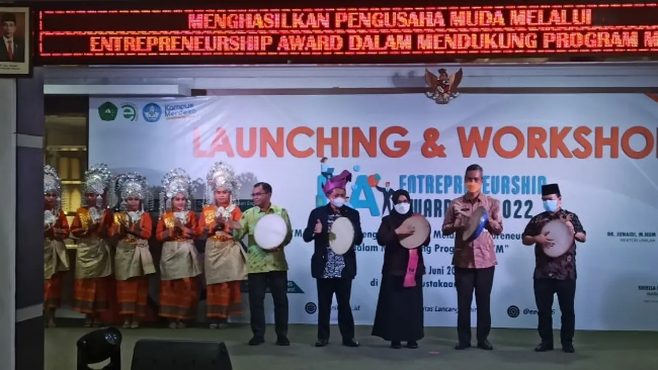 Launching dan Workshop Enterpreunership di Universitas Lancang Kuning Riau.