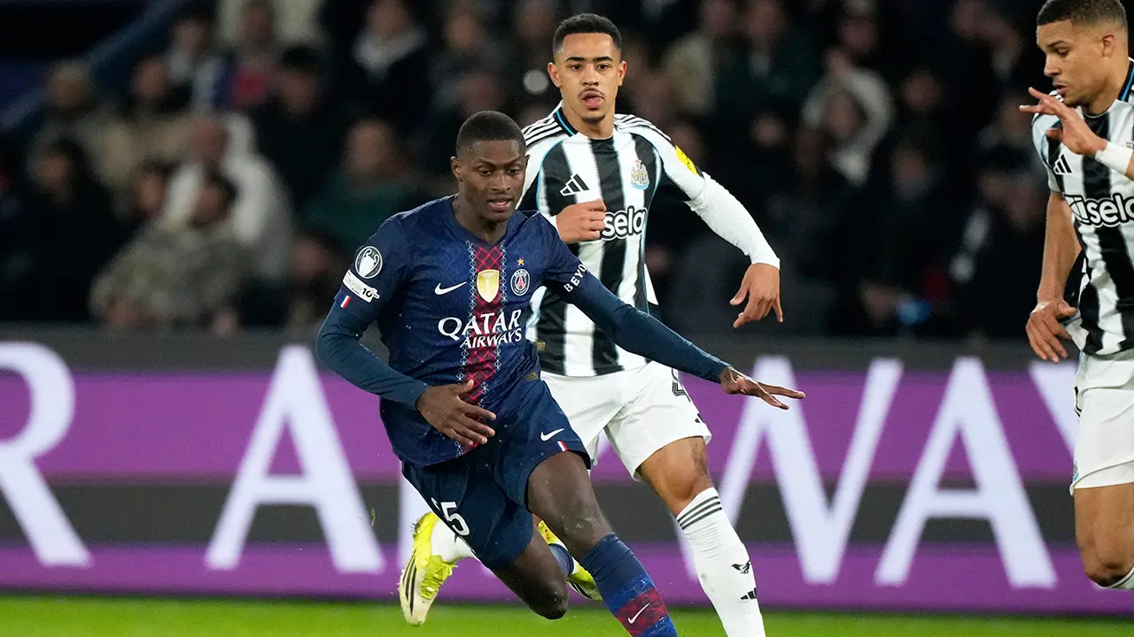 psg vs newcastle nuno mendes