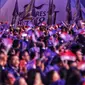 Ribuan kader Partai NasDem saat menghadiri pembukaan Kongres II Partai NasDem di JIExpo, Jakarta, Jumat (8/11/2019). Kongres II Partai NasDem yang digelar 8-11 November mengusung tema Restorasi Untuk Indonesia Maju. (Liputan6.com/Johan Tallo)