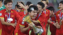 Timnas Vietnam U-23 mengalahkan Timnas Indonesia U-23 dengan skor tipis 1-0. (Bola.com/M Iqbal Ichsan)