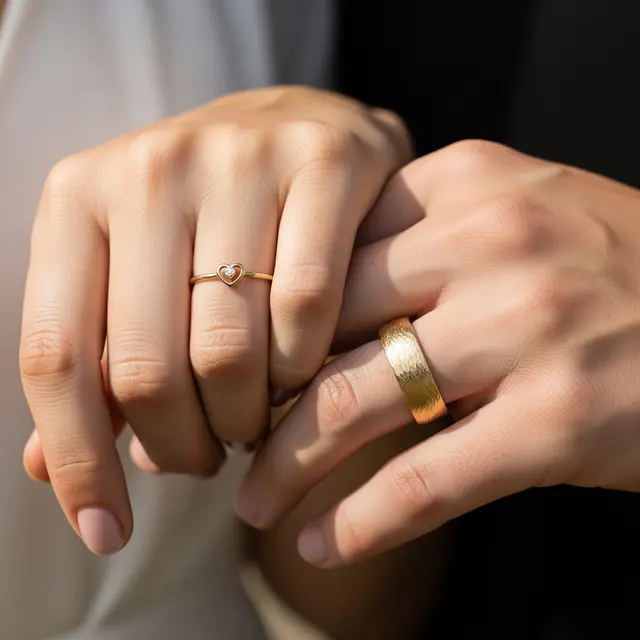 Model Cincin Emas 1 Gram untuk Couple