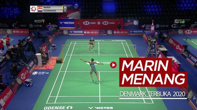 Berita video buat yang kangen pertandingan bulutangkis, highlights Carolina Marin menang pada babak pertama Denmark Terbuka 2020 mungkin bisa mengobati.