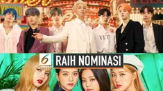 Grup KPOP BTS dan Blackpink mendapatkan 3 nominasi untuk acara penghargaan E! People's Choice Awards 2019. Mereka bersaing dengan para musisi dunia.