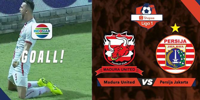 VIDEO: Gol Tandukan Striker Persija, Marko Simic ke Gawang Madura United