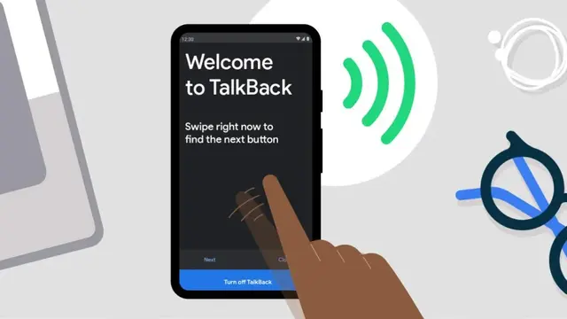Fitur Talkback