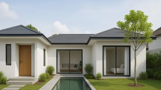 Model Rumah Minimalis Sederhana 1 Lantai Ini Nyaman Ditinggali/Ilustrasi gambar oleh AI