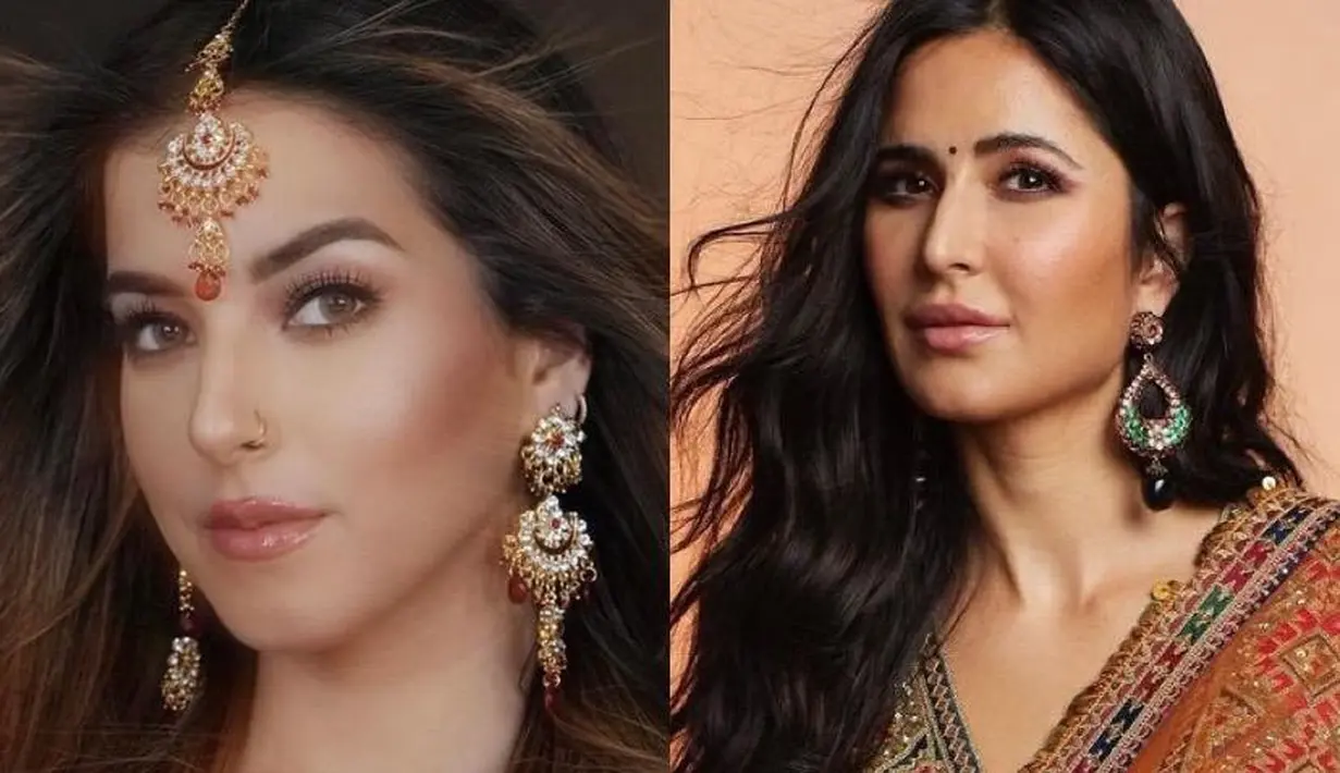 “Mirip banget Katrina Kaif,” komentar netizen. “Katrina Kaif versi Indo,” timpal netizen lainnya. (Instagram/tasyafarasya/katrinakaif).