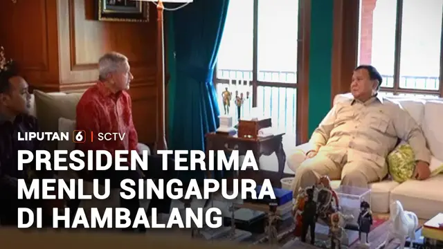 Menlu Singapura Minta Pertemuan Mendadak dengan Prabowo di Hambalang