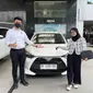 Berhasil mendapatkan Toyota Agya seharga Rp1. (Instagram/@hellowudin)