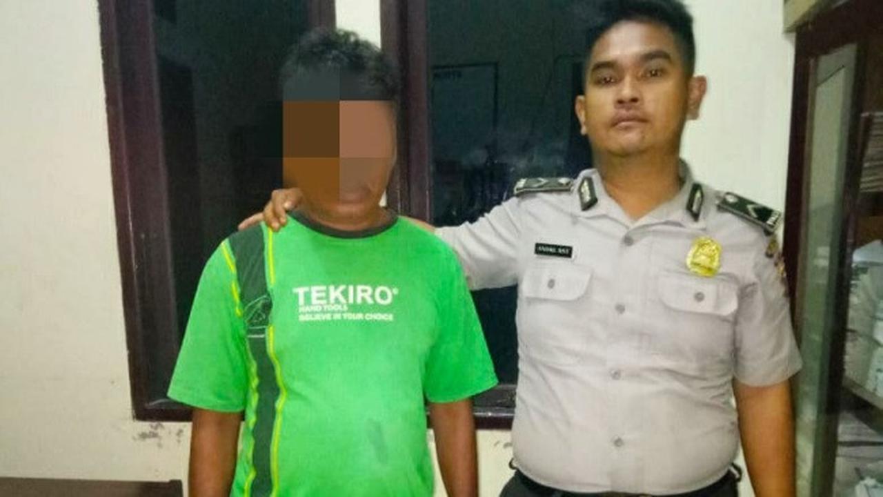 Pelaku pemasang jerat babi listrik berujung maut di Kabupaten Rokan Hilir, Riau.