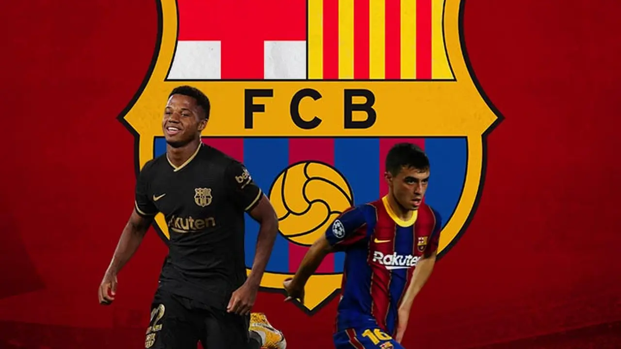 Barcelona - Ansu Fati dan Pedri
