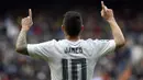 2. James Rodriguez, kedatangan Marco Asensio ke Real Madrid membuat posisi gelandang asal Kolombia ini menjadi terancam. Kemungkinan manajemen Los Blancos akan mempertimbangkan penawaran 71 juta pounds yang pernah diajukan MU. (AFP/Gerard Julien)