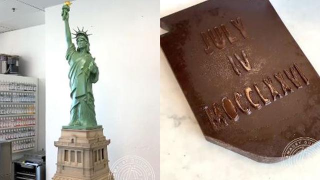 Patung Liberty Coklat Karya Amaury Guichon