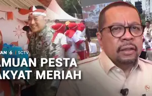 Meriahnya Jamuan Pesta Rakyat HUT ke-81 RI di Jakarta