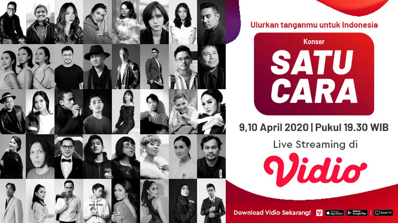 Komika Bintang Emon Ikut Partisipasi di Konser Satu Cara. sumberfoto: Vidio