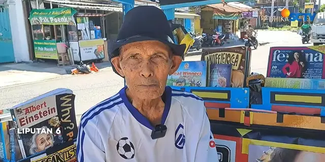 Kisah Inspiratif Mbah Sutopo Bikin Becak Perpustakaan