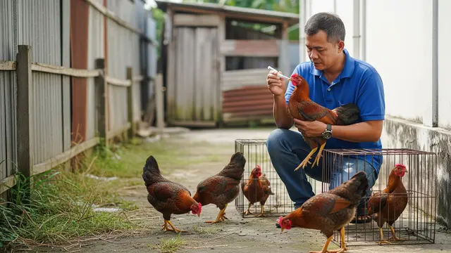 Cara Ternak Ayam Kampung 5 Ekor di Halaman Sempit/Gemini AI