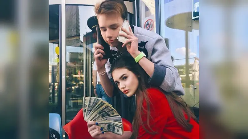 Salah satu unggahan di akun kumpulan anak-anak orang kaya Rusia (Instagram/@richrussiankids)