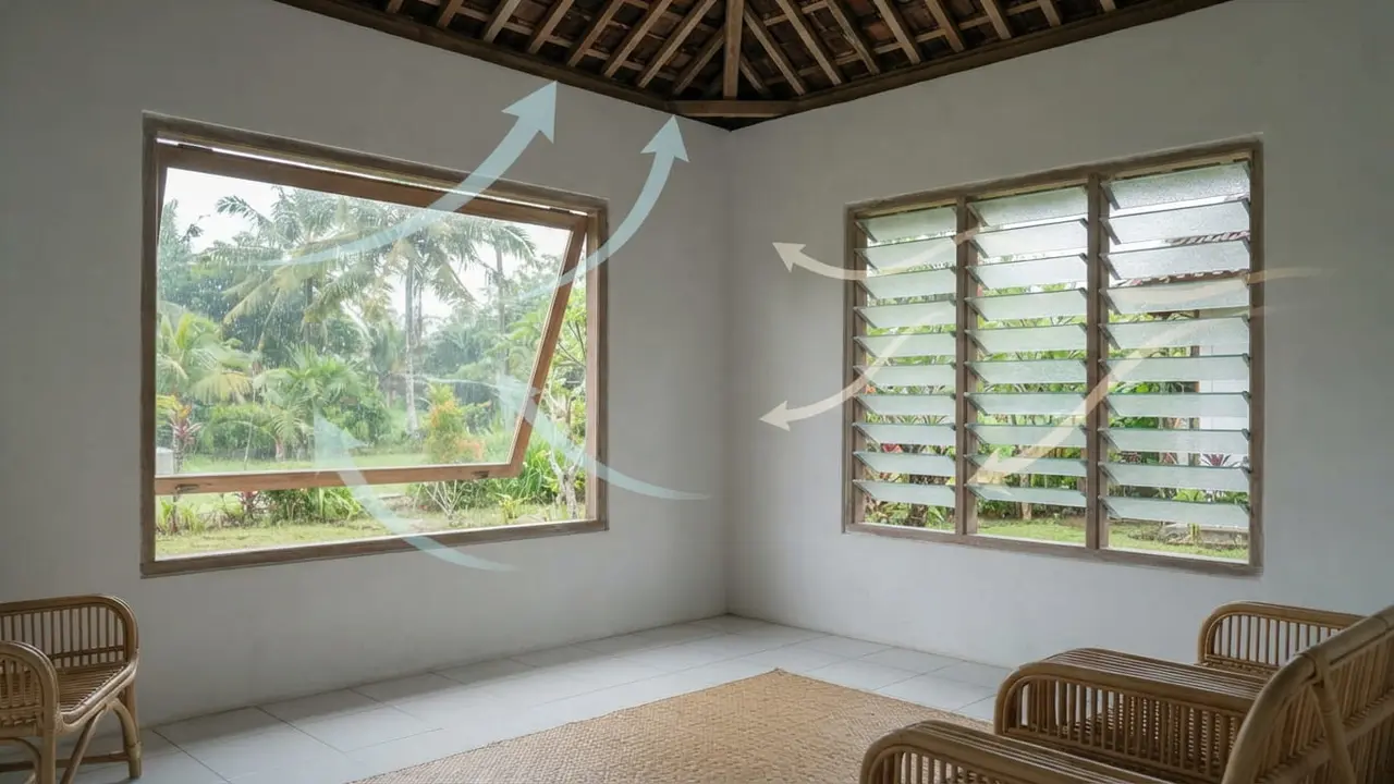 Cara Membuat Ventilasi Silang di Rumah Sederhana